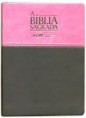 Bíblia média rosa com preto